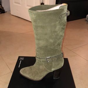 Suede knee high Coach boots